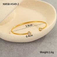 NMSB-H549-2 Beyaz Pırlanta Bileklik Resim2