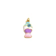 Pendentif poisson dégoulinant d&#39;huile - or - 3 Image13