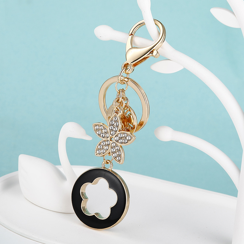 1 Piece Flower Alloy Keychain 