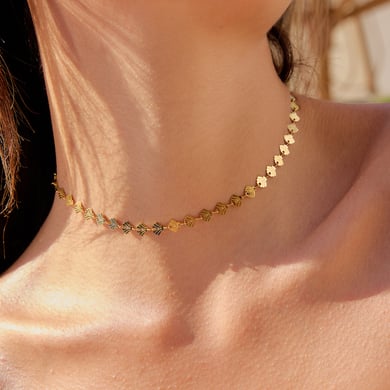 1 Piece Classic Shell Stainless Steel Gold Color Women's Chain Necklaces h5 Picture7