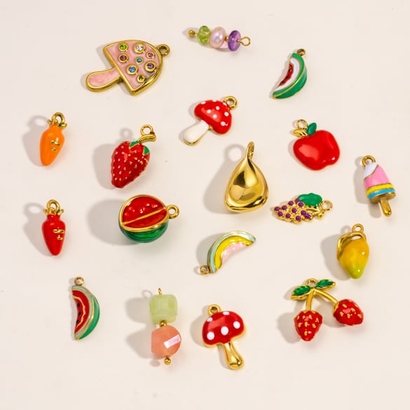 1 Pair Simple Series Cute Plant Stainless Steel Women's Pendants