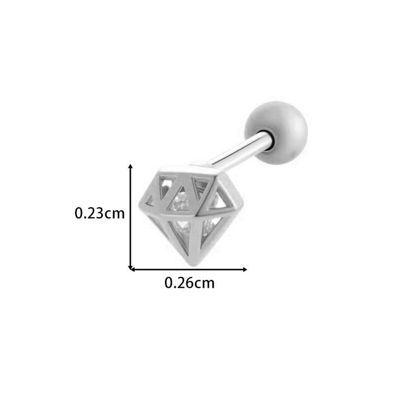 1 Piece Elegant Flower Copper Gold Color Zircon Women's Piercings Earrings Picture2