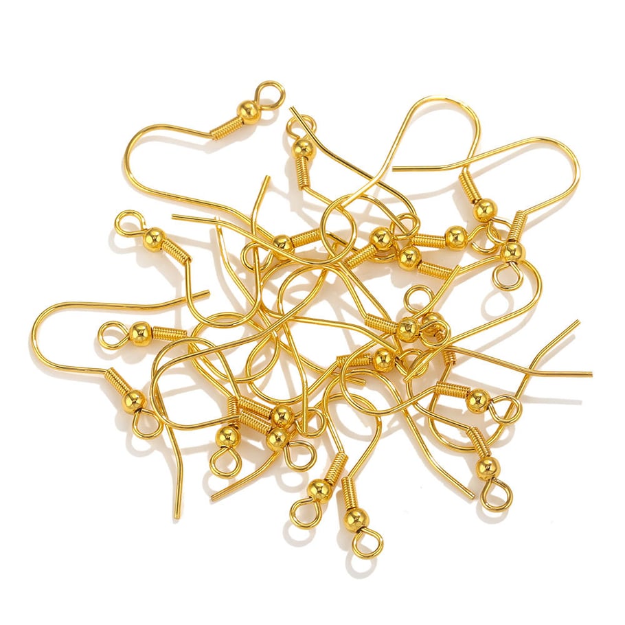 1 Piece Ear Hook Daily Solid Color Stainless Steel Jewelry Charms h5Picture5