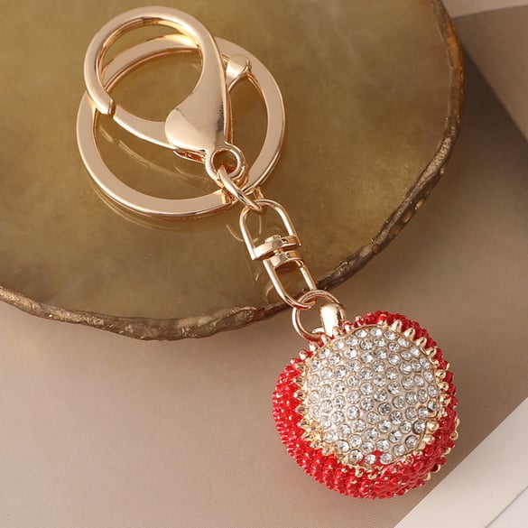 1 Piece Lychee Alloy Keychain