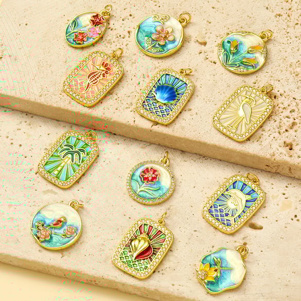 1 Piece DIY Animal Stainless Steel Gold Color Women's Pendants 2