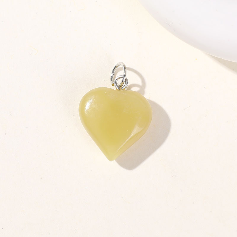 1 Piece Simple Series Simple Heart Natural Stones Jewelry Beads