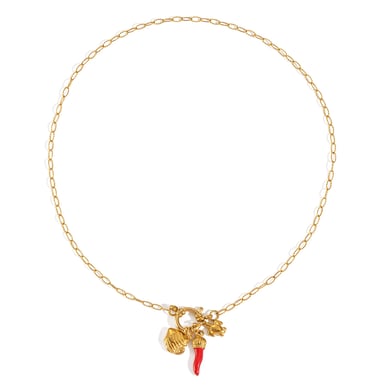 1 Piece Chill Charm Stainless Steel  Gold Color Pendant Necklace h5 Picture5