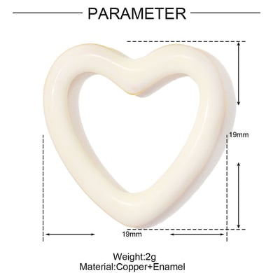 1 pieza DIY Corazón de acero inoxidable color dorado Colgantes para mujer h5 Imagen2