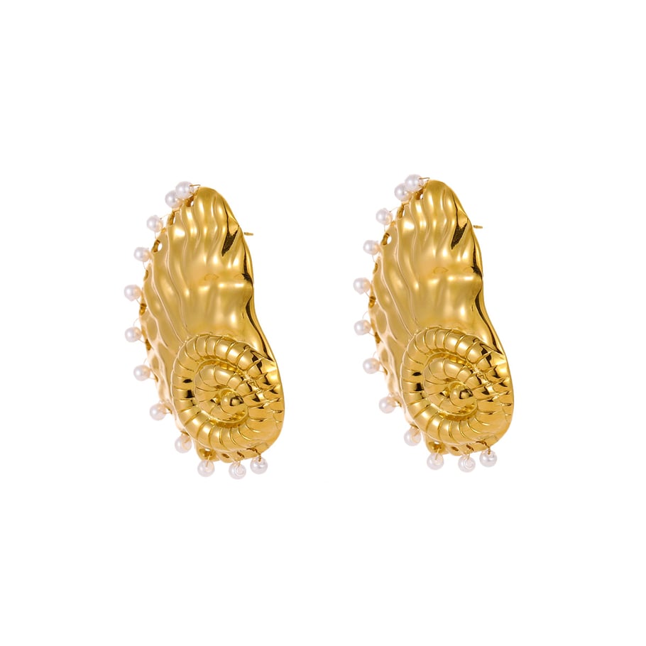 Vacation Turtle Stainless Steel Gold Color  Women's Stud Earrings Picture5