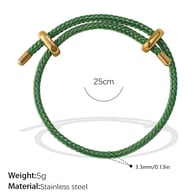 Bracelet en corde verte SL219GNG Image5