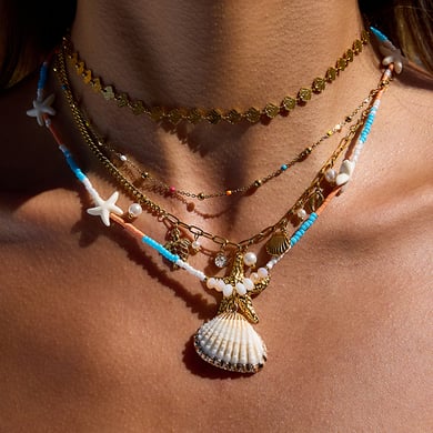 1 Piece Vacation Shell Stainless Steel Women's Pendant Necklaces h5 Picture3