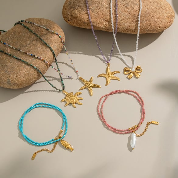 1 Piece Oceanic Beaded Necklace 2