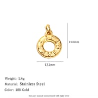 Ciondolo a forma di ciambella - Oro Immagine17