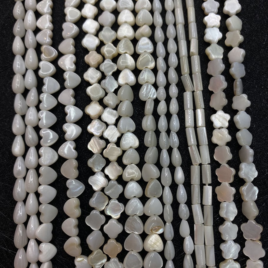 1 Stück klassische Herz-Muscheln-Schmuckperlen Bild3