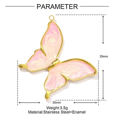 1 pieza DIY Estrella Acero Inoxidable Color Dorado Colgantes para Mujer h5 Imagen2