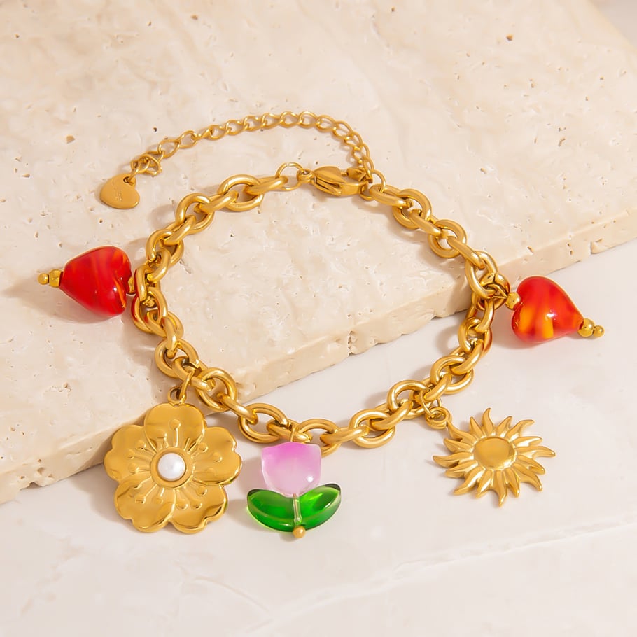 Stainless Steel Gold Color Pendant Necklace Picture4