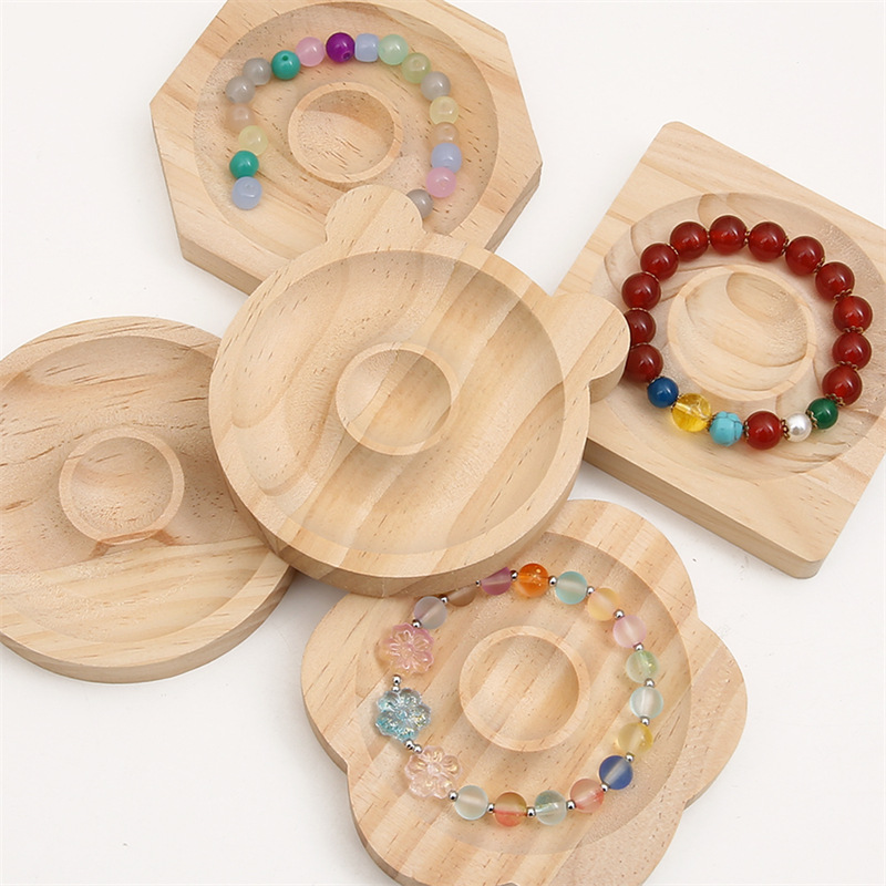 1 stuk houten sieraden displayplaat Afbeelding5
