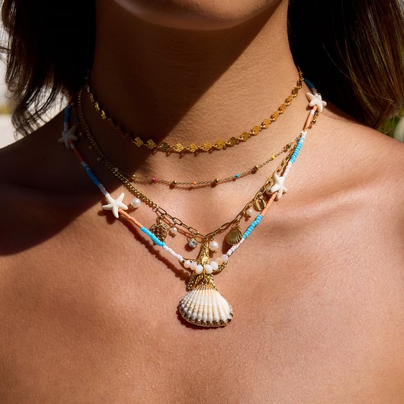 1 Piece Vacation Shell Stainless Steel Women's Pendant Necklaces 2