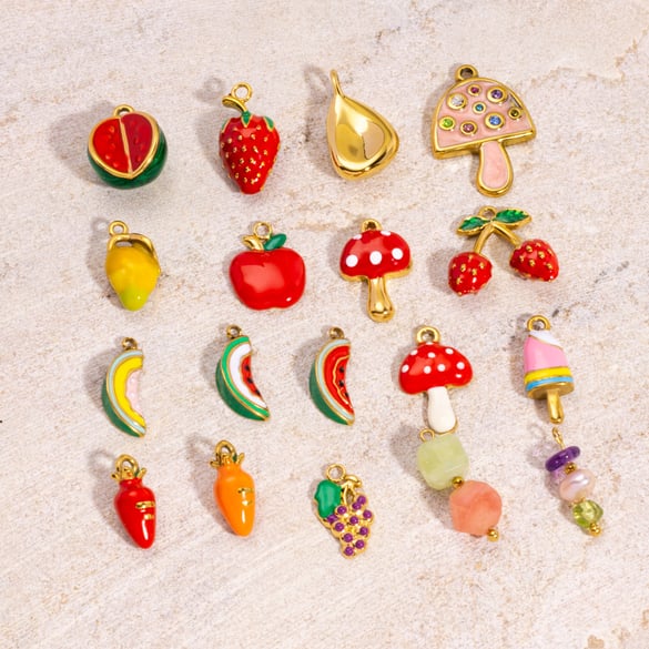 1 Pair Simple Series Cute Plant Stainless Steel Women's Pendants 2