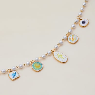 1 Piece Romantic Personality Star Stainless Steel Gold Color Women's Pendant Necklaces h5 Picture7