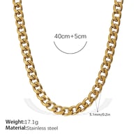 XL596G5.1MM gold NK chain Picture9