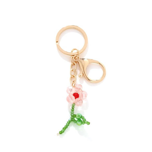 1 Piece Romantic Flower Keychain