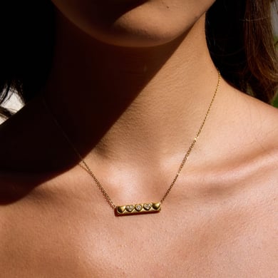 1 Piece Elegant Heart Stainless Steel Gold Color Women's Pendant Necklaces h5 Picture7