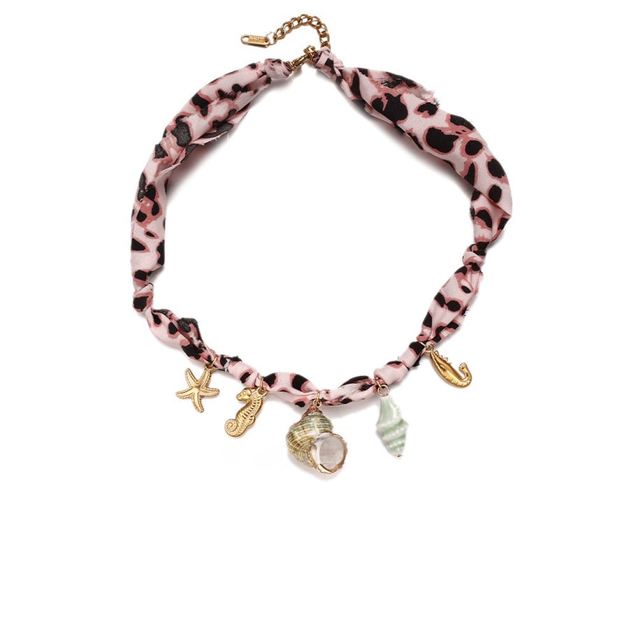 1 Piece Leopard Scarf Pendant Necklaces