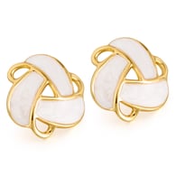 GE1120B-Orecchini in acciaio bianco latte Immagine4