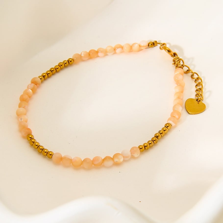 Pulseras de cuentas para mujer con piedras naturales de la serie clásica Imagen3