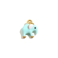 Pendentif éléphant dégoulinant d&#39;huile - or - 2 Image46