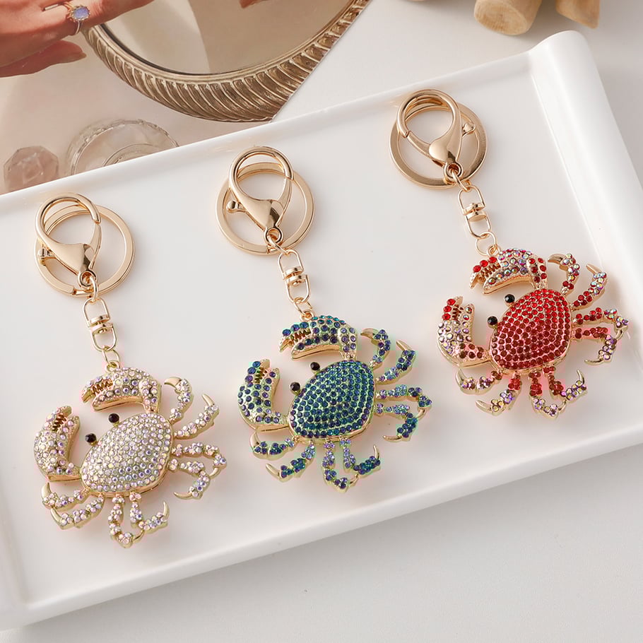 1 Piece Crab Alloy Keychain Picture3