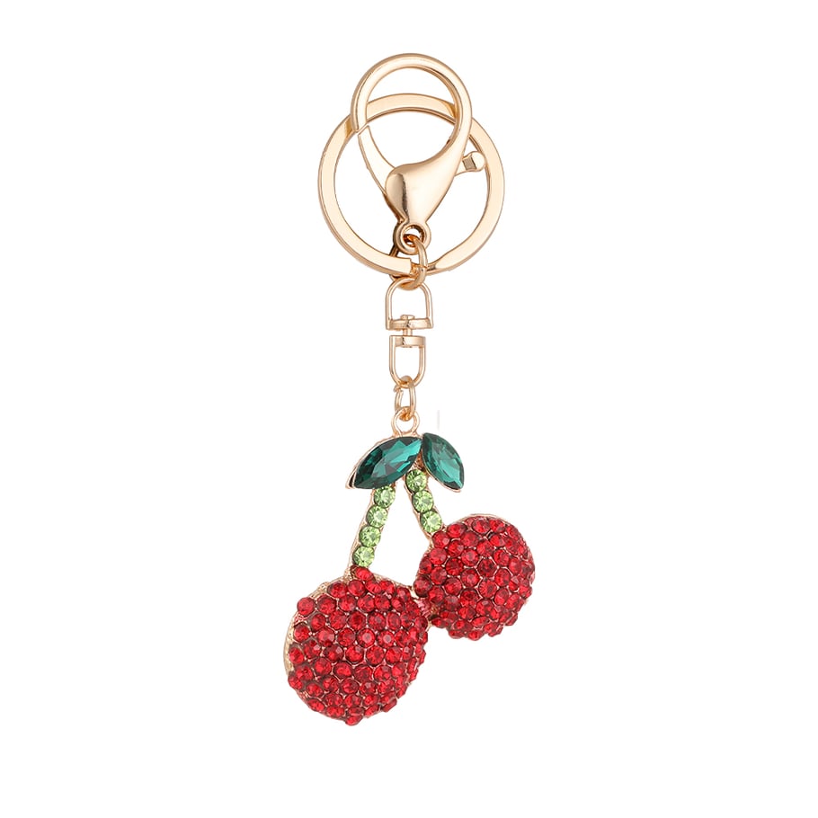 1 Piece Cherry Alloy Keychain 