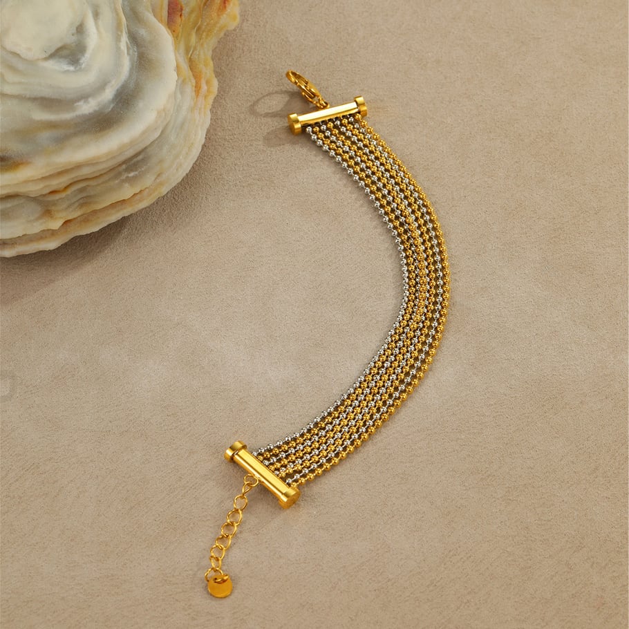 Chain Stainless Steel Gold Color Women's Chain Bracelets h5Picture4