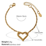 Bracciale in oro SL187G Immagine50