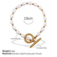 SL232G Freshwater Pearl Bracelet 