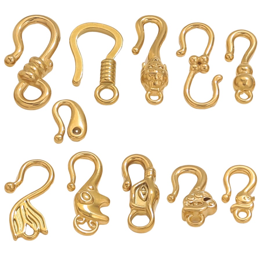1 Piece Designable DIY Animal Stainless Steel Jewelry Closures h5Picture3