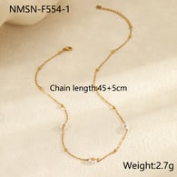 NMSN-F554-1 Boncuklu Çiçek Kolye Resim3