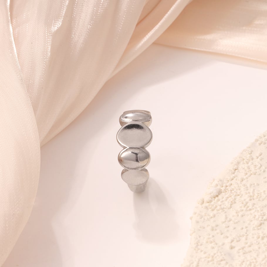 1 Piece Simple Series Simple Geometric Stainless Steel Gold Color Minimalist Rings Picture4