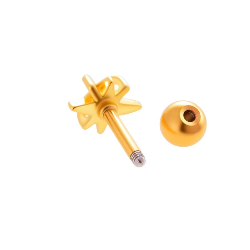 1 Piece Lustrous Cross Copper Gold Color Zircon Women's Piercings Earrings Picture6