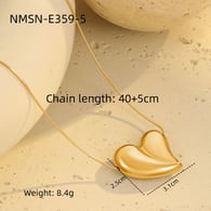 NMSN-E359-5 Altın Ofset Kolye Resim7
