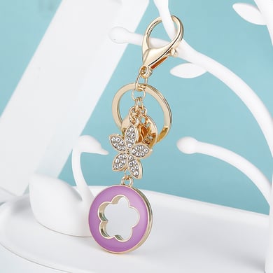 1 Piece Flower Alloy Keychain h5 Picture2