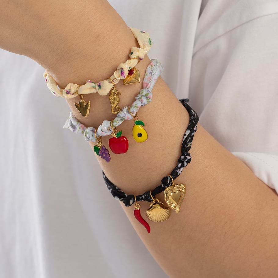 1 Stück Ethnische Serie Elegante Blume Edelstahl Damen Charm Armbänder Bild4