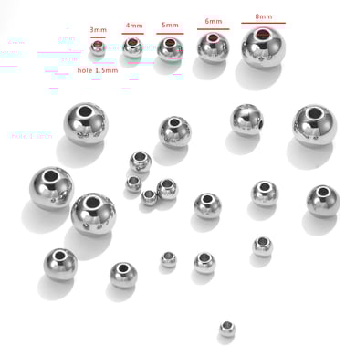 1 stuk DIY kralen roestvrij staal sieraden bedels h5 Afbeelding5