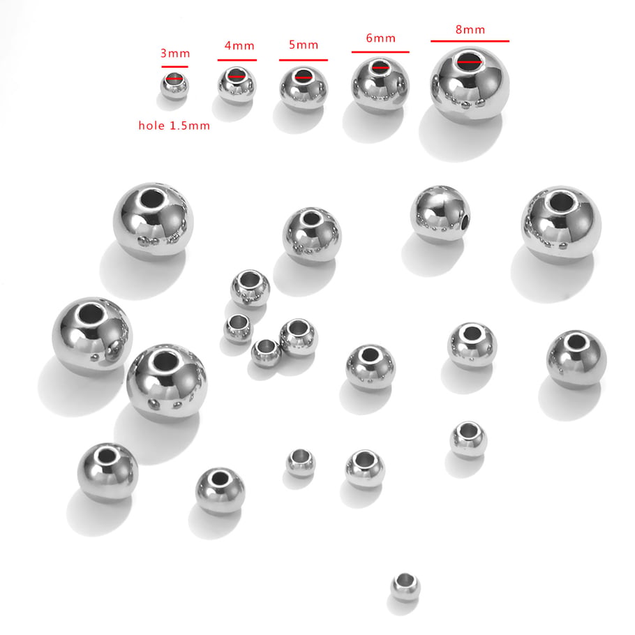 1 stuk DIY kralen roestvrij staal sieraden bedels Afbeelding5