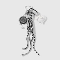 1 schwarzer Taschenuhr-Schlüsselanhänger 