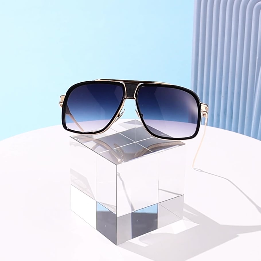 1 Paar einfache Serie lässige einfarbige Damen-Sonnenbrille Bild3