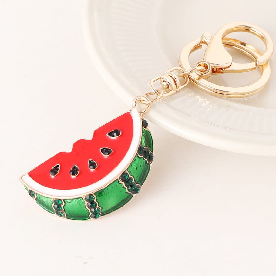 1 Piece Watermelon Alloy Keychain Picture3