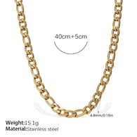 XL582G4.8MM Figaro chain Picture6