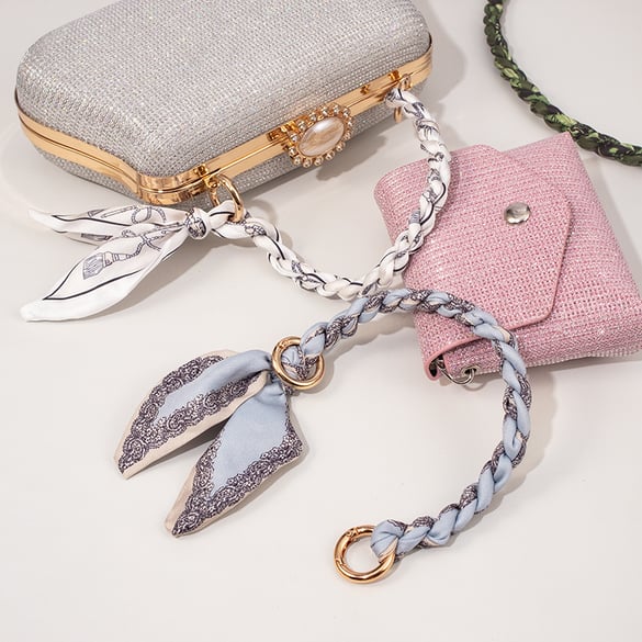 1 Piece Stylish Series Sennit Scarves Gold Color Aluminum Phone Strap